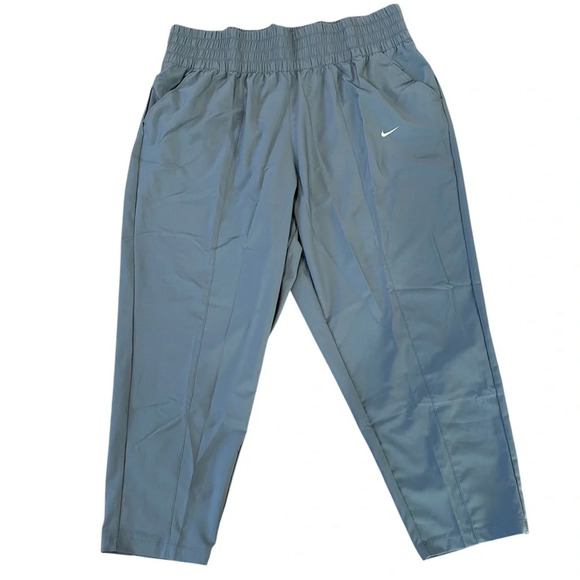 Nike Dri-Fit Training Women’s Gray Mid-Rise Running Athletic Trousers Sz 2X NWT - Picture 1 of 8